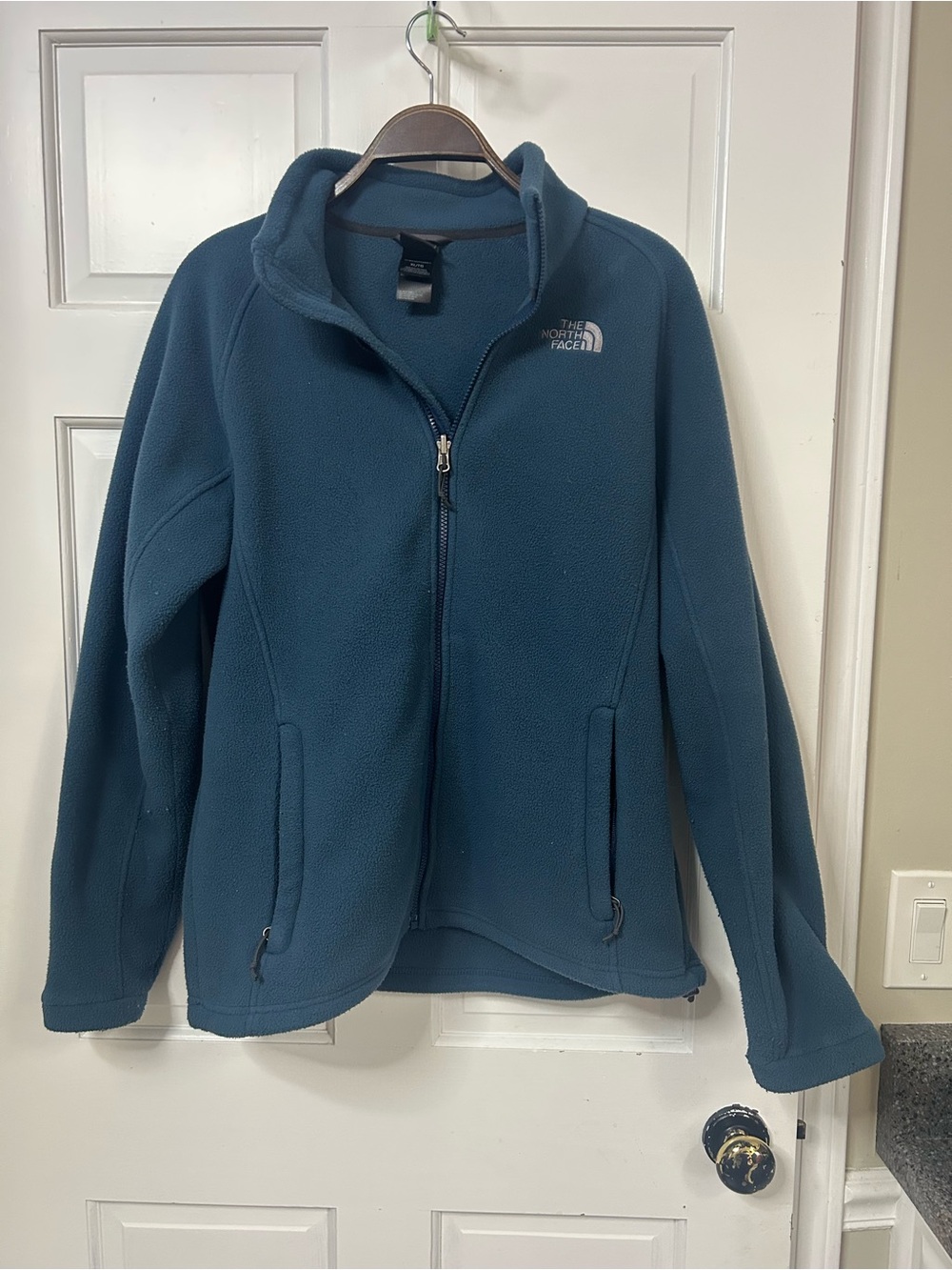 The North Face Teal Blue Full-Zip Fleece Jacket